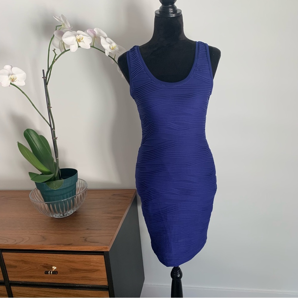 Rachel Roy cobalt blue Bodycon dress S NWOT